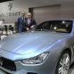 Ermenegildo Zegna and Harald Wester -Paris Motorshow 1