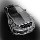 Maybach coupe 57S conversion illustration by Xenatec