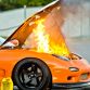 Mazda RX-7 on flames