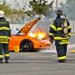 Mazda RX-7 on flames