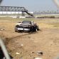 McLaren MP4-12C crashed on Subaru BRZ