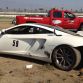 McLaren MP4-12C crashed on Subaru BRZ