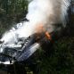 McLaren MP4-12C on flames in Germany