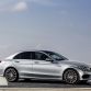 Mercedes-Benz C250, AMG Line, Avantgarde, Diamantsilber metallic, LederCranberryrot/Schwarz, Zierelemente Holz Esche schwarz offenporig,  (W205),2013