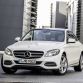 Mercedes-Benz C 250 BlueTEC, Avantgarde, Diamantweiss metallic, Leder Seidenbeige,Zierelemente Aluminium, (W205), 2013