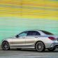 Mercedes-Benz C250, AMG Line, Avantgarde, Diamantsilber metallic, LederCranberryrot/Schwarz, Zierelemente Holz Esche schwarz offenporig,  (W205),2013