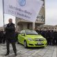 The team of the F-CELL World Drive prepairs for the start.