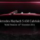 Mercedes-Maybach S650 Cabriolet teasers (1)