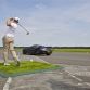David Coulthard and professional golfer Jake Shepherd set a Guinness World Record for the furthest golf shot caught in a moving car