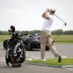 David Coulthard and professional golfer Jake Shepherd set a Guinness World Record for the furthest golf shot caught in a moving car