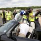 David Coulthard and professional golfer Jake Shepherd set a Guinness World Record for the furthest golf shot caught in a moving car