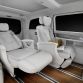 Concept V-ision e mit PLUG-IN HYBRID â Interieur, Executive-Sitze in Leder Nappa weiÃ und Mikrofaserstoff DINAMICA im Fond mit Lehnenneigung bis zu 49 Grad, integrierter Wadenauflage, FuÃstÃ¼tze und einem zusÃ¤tzlichen Kopfkissen ,  EchtholzbodenConcept V-ision e with PLUG-IN HYBRID â Interior, rear executive seats in white nappa leather and white micro fibre material DINAMICA with an inclination of up to 49 degrees, integrated calf supports, footrest and additional pillow, floor made of English walnut