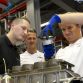 Michael Shcumacher and Nico Rosberg on AMG Plant