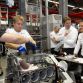 Michael Shcumacher and Nico Rosberg on AMG Plant