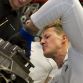 Michael Shcumacher and Nico Rosberg on AMG Plant