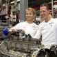 Michael Shcumacher and Nico Rosberg on AMG Plant
