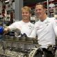 Michael Shcumacher and Nico Rosberg on AMG Plant