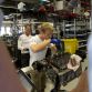 Michael Shcumacher and Nico Rosberg on AMG Plant