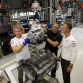 Michael Shcumacher and Nico Rosberg on AMG Plant