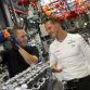 Michael Shcumacher and Nico Rosberg on AMG Plant