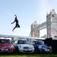 London 2012 hopefule performs world-first long jump over 3 MINI\'s