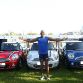 London 2012 hopefule performs world-first long jump over 3 MINI\'s