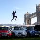 London 2012 hopefule performs world-first long jump over 3 MINI\'s