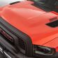 The concept, aggressive hood of the Ram Macho Power Wagon.