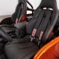 Looking out from the two-inch cropped windshield of the Jeep CJ66, the driver and passenger are perched in custom Viper seats featuring concept seat risers.