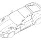 Mysterious hardcore two-seater Ferrari FF patent drawing