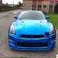Nissan GT-R blue chrome
