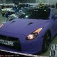 Nissan GT-R in chrome and matte-purple