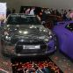Nissan GT-R in chrome and matte-purple