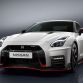 The 2017 Nissan GT-R NISMO’s front end features a freshened face highlighted by an aggressive new fascia. To help cool the car’s high-output engine, the dark chrome “V-motion” grille has been enlarged to collect more air, without diminishing the car’s aerodynamic performance. A new significantly reinforced hood avoids deformation at extremely high speeds, allowing it to keep its aerodynamic shape. Unlike the standard model, the front bumper of the GT-R NISMO – crafted with Takumi-like precision – feature layers of carbon-fiber sheets carefully overlapped to achieve the ideal amount of stiffness.