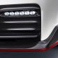 The 2017 Nissan GT-R NISMO’s front end features a freshened face highlighted by an aggressive new fascia. To help cool the car’s high-output engine, the dark chrome “V-motion” grille has been enlarged to collect more air, without diminishing the car’s aerodynamic performance. A new significantly reinforced hood avoids deformation at extremely high speeds, allowing it to keep its aerodynamic shape. Unlike the standard model, the front bumper of the GT-R NISMO – crafted with Takumi-like precision – feature layers of carbon-fiber sheets carefully overlapped to achieve the ideal amount of stiffness.