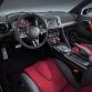 The 2017 Nissan GT-R NISMO’s front end features a freshened face highlighted by an aggressive new fascia. To help cool the car’s high-output engine, the dark chrome “V-motion” grille has been enlarged to collect more air, without diminishing the car’s aerodynamic performance. A new significantly reinforced hood avoids deformation at extremely high speeds, allowing it to keep its aerodynamic shape. Unlike the standard model, the front bumper of the GT-R NISMO – crafted with Takumi-like precision – feature layers of carbon-fiber sheets carefully overlapped to achieve the ideal amount of stiffness.