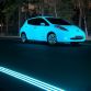 Nissan Leaf glow-in-the-dark in Netherlands Smart Highway (3)