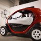 The Nissan New Mobility Concept is an ultra-compact 100% electric vehicle that was developed in response to increasing use of automobiles for short-distance trips by up to two people. With their 7.6-foot length, the NNMCs have the potential to help reduce pollution and traffic congestion in the city. Parking is also a major benefit, with three NNMCs able to fit head-in into one parking space (where permitted). For demonstration purposes during the 2016 NYIAS, the four concepts were wrapped in different primary colors with the hashtag #NissanFutureLab down the sides.