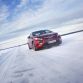 opel ampera at frozen baltic sea
