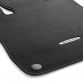 CLASSIC velour floor mats, set of 2. For LHD or RHD. In black, flannel grey or ginger beige. High-quality tufted velour. Metal Mercedes-Benz badge on driver and front passenger mats. Fastening system on driver and front passenger mats.