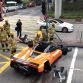 Pagani Zonda crashed