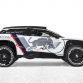 The new Peugeot 3008 DKR from the Team Peugeot Total during a studio photoshoot at Paris, France on August 7, 2016.
