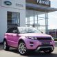 Pink Range Rover Evoque 