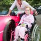 Pink Lmborghini Aventador and Girl