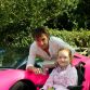 Pink Lmborghini Aventador and Girl