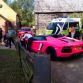 Pink Lmborghini Aventador and Girl