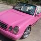 Pink Mercedes E-Class Cabrio