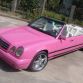 Pink Mercedes E-Class Cabrio