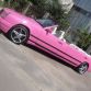 Pink Mercedes E-Class Cabrio