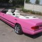 Pink Mercedes E-Class Cabrio